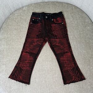 Black & Red Patterned Boys Jeans Size 4T